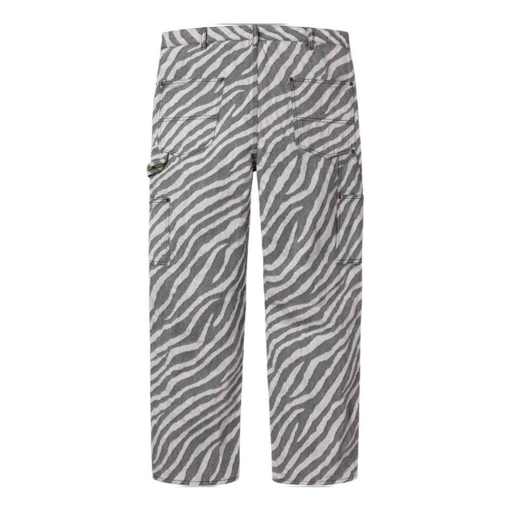 Supreme Double Knee Painter Pant 'White Black' SUP-SS24-149
