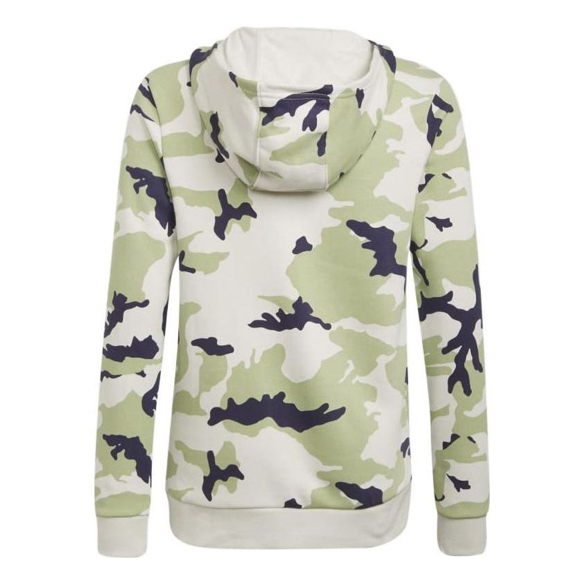 (GS) adidas Camo Hoodie 'Green Black White' HF7449