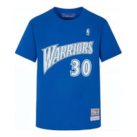 Mitchell & Ness x NBA Golden State Warriors Name Number T-shirt 'Stephen Curry 30' MNJYSST230133-ROYAL