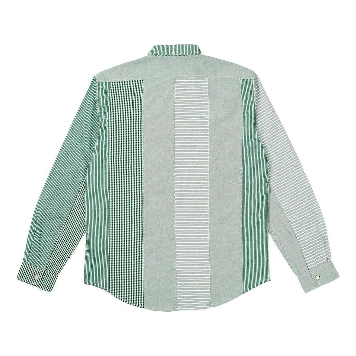 Palace Patchwork Stripe Shirt 'Green' P26SHT015