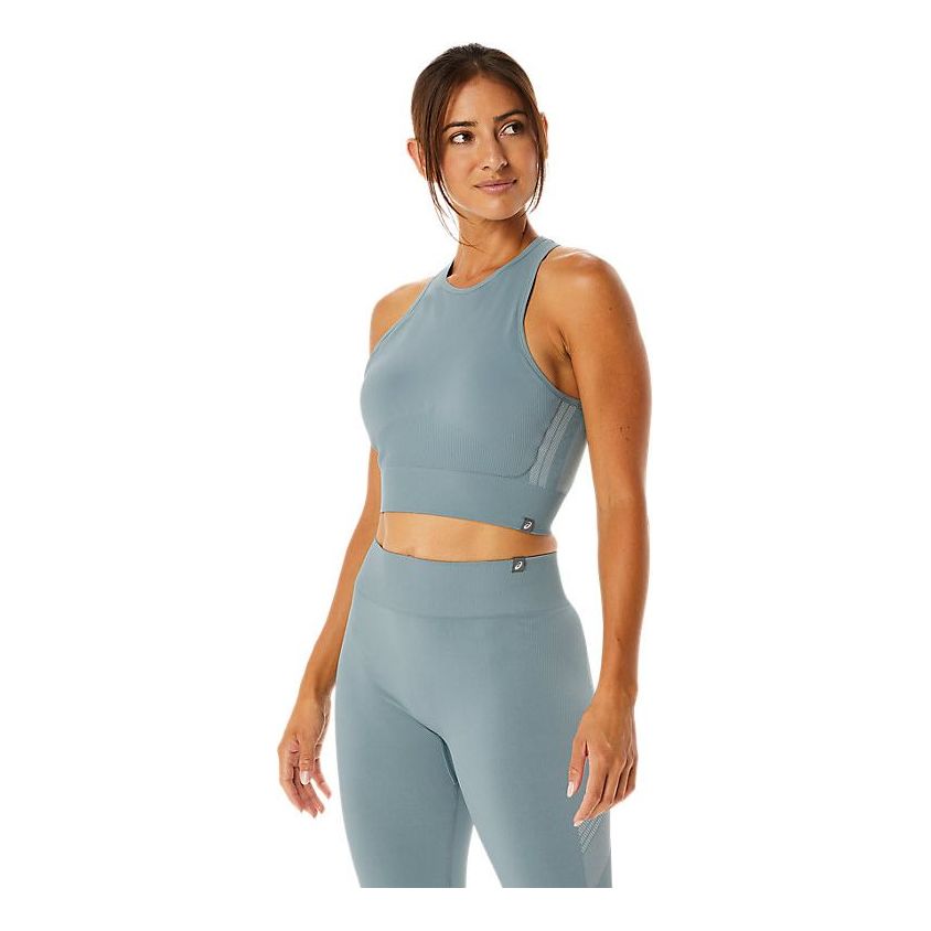 (WMNS) ASICS Nagino Flex Seamless Bra 'Light Steel' 2032C727-405