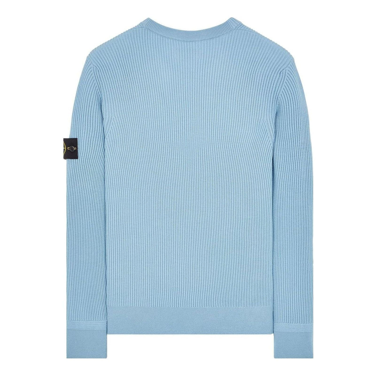 STONE ISLAND Logo Patch Crewneck Knitted Sweater 'Sky Blue' 7915553C2-V0041