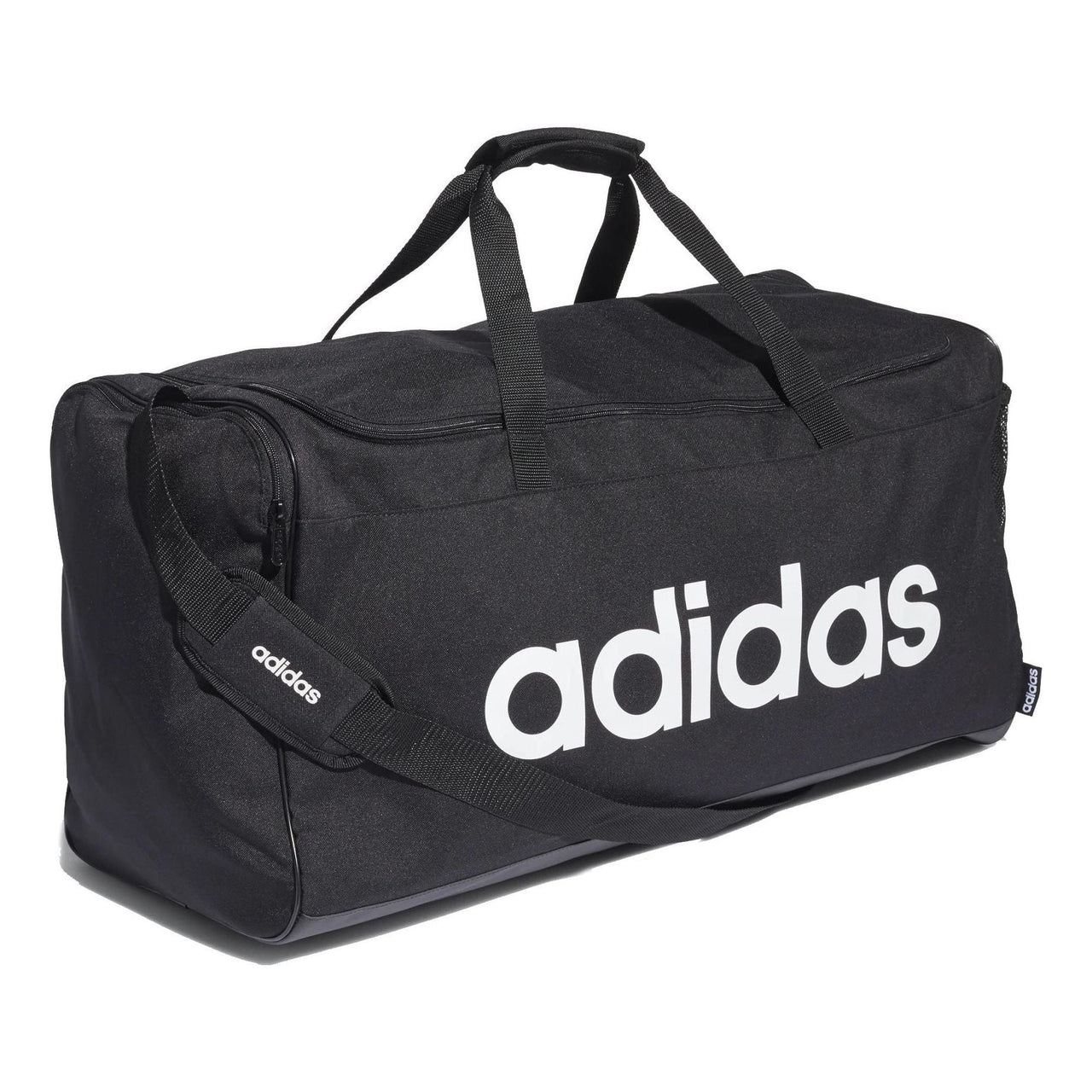 adidas Linear Logo Duffel Bag Large 'Black White' FM2400