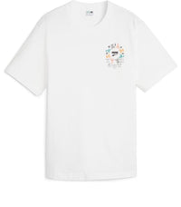 (WMNS) PUMA Youth Graphic T-shirt 'White' 626119-52