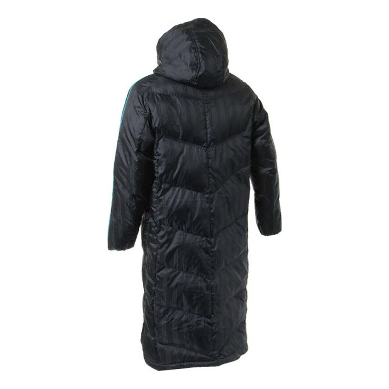 adidas Shadow Long Coat Padded Jacket Asia Sizing 'Black Blue' CD1148