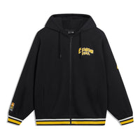 Li-Ning Hoops Graphic Hooded Jacket 'Black' AWDT549-2