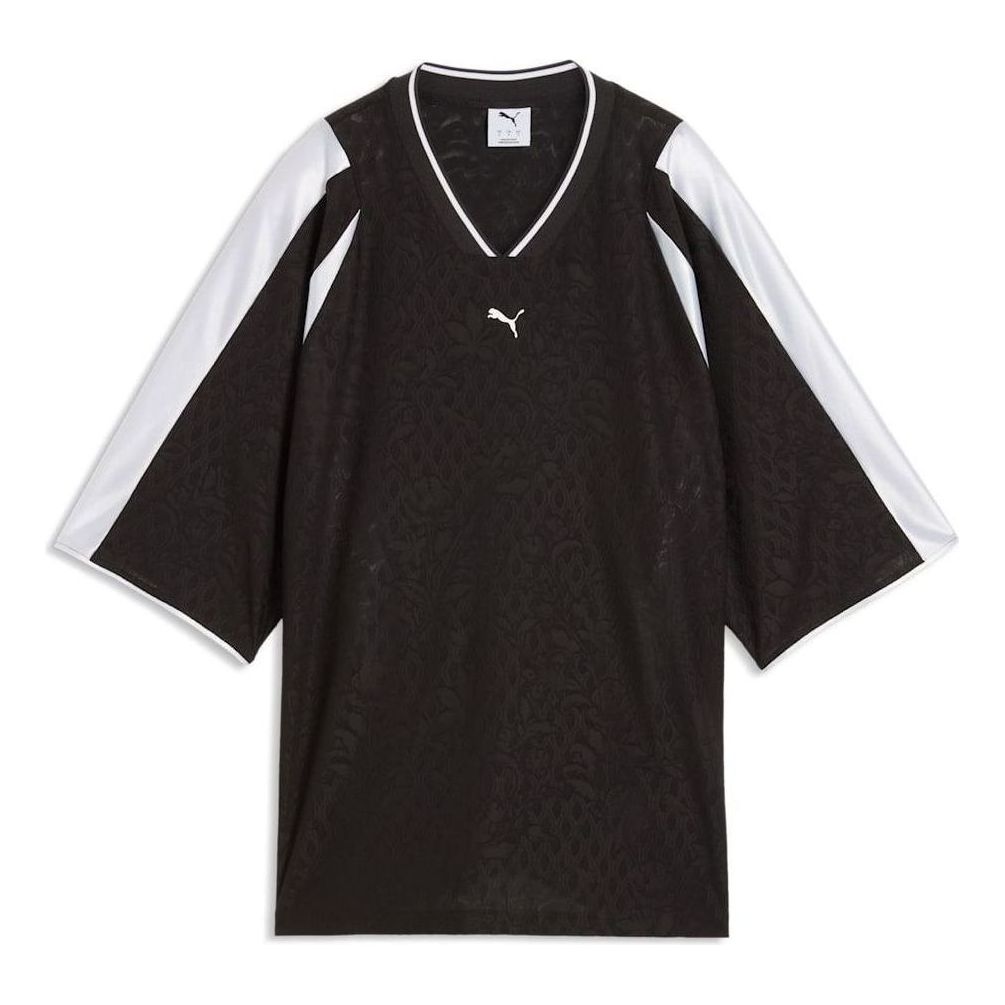 (WMNS) PUMA Lace Pack Oversized Jersey 'PUMA Black' 638741-01