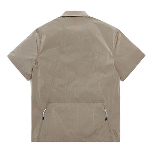 KITH Snap Front Wrinkle Nylon Shirt 'White Pepper' KH3669-104