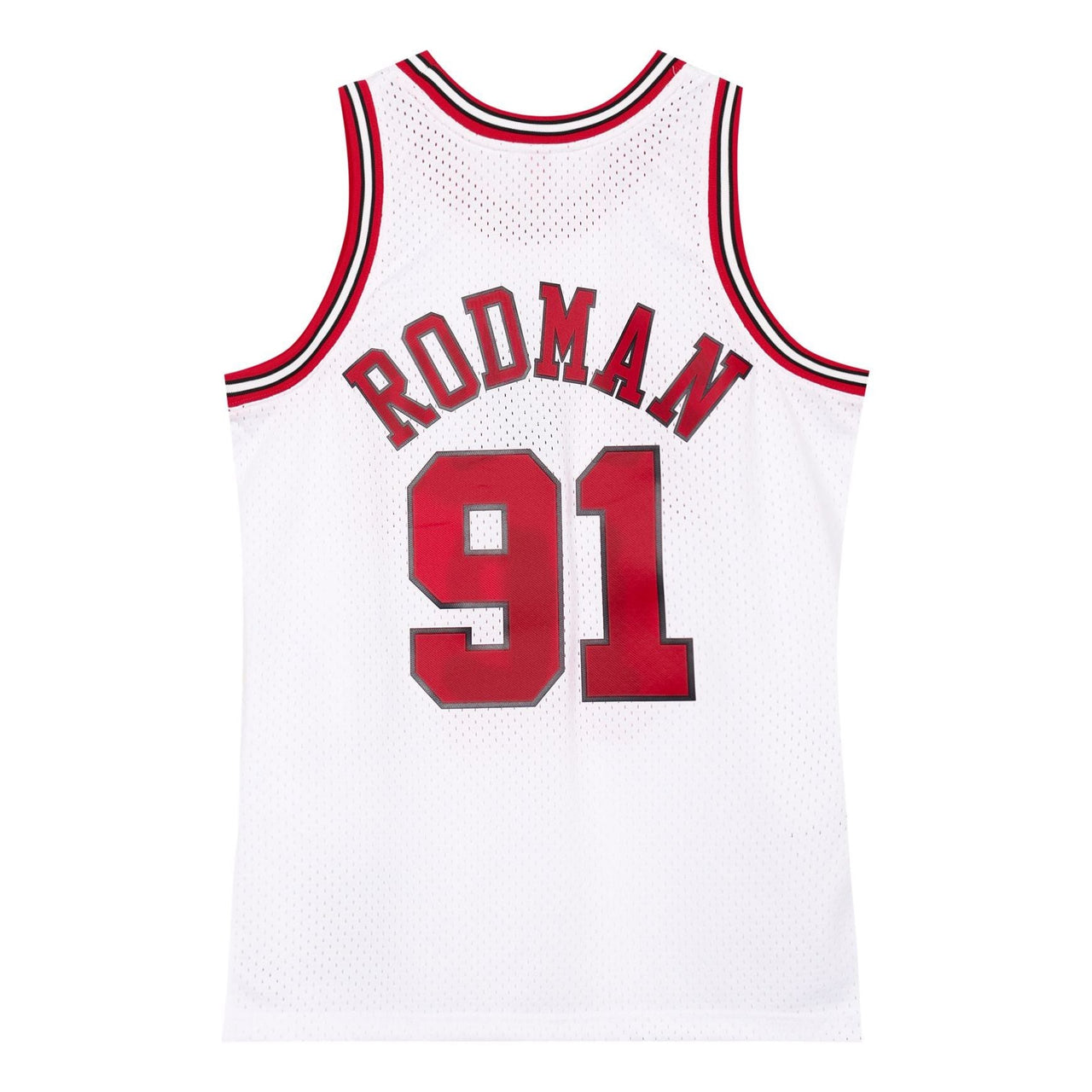 قميص دينيس رودمان 91 من ميتشل ونيس × شيكاغو بولز NBA 1997-98 SMJYAC18079-CBUWHIT97DRD