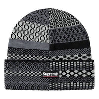 Supreme Multi Pattern Beanie 'Black Grey' SUP-FW20-193