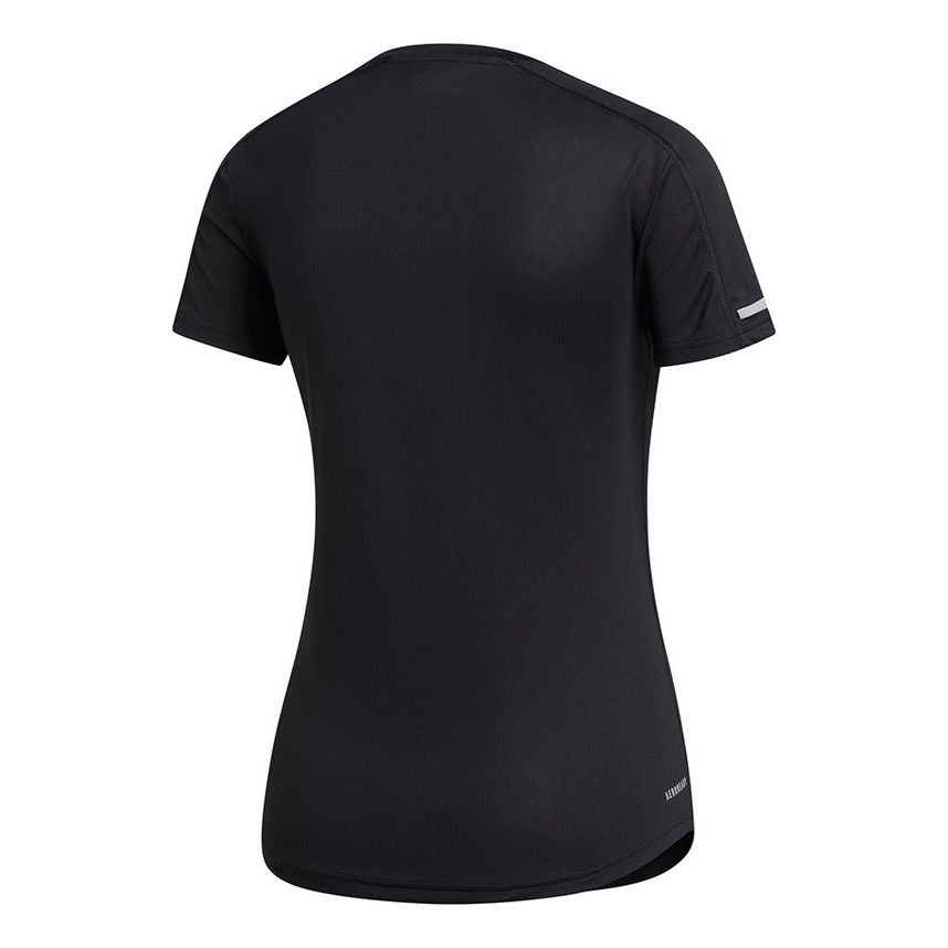 (WMNS) adidas Run It T-Shirt Asia Sizing 'Black' FL7802
