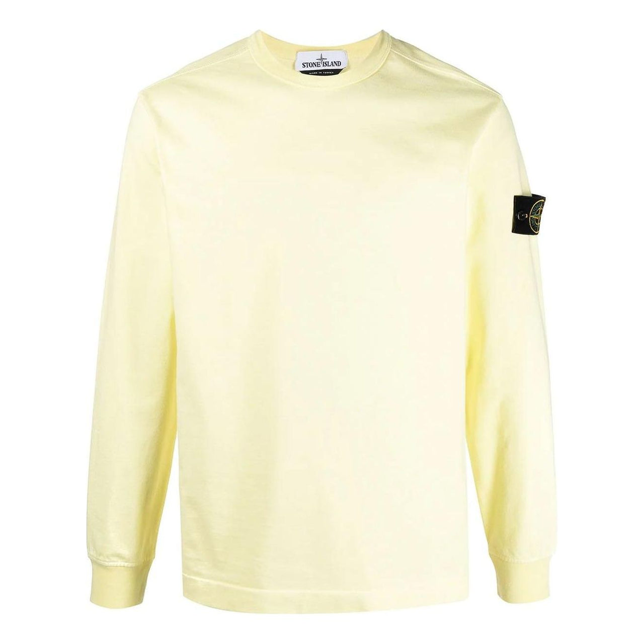 STONE ISLAND Heavy Jersey Crewneck Sweatshirt 'Yellow' 741564450-V0031