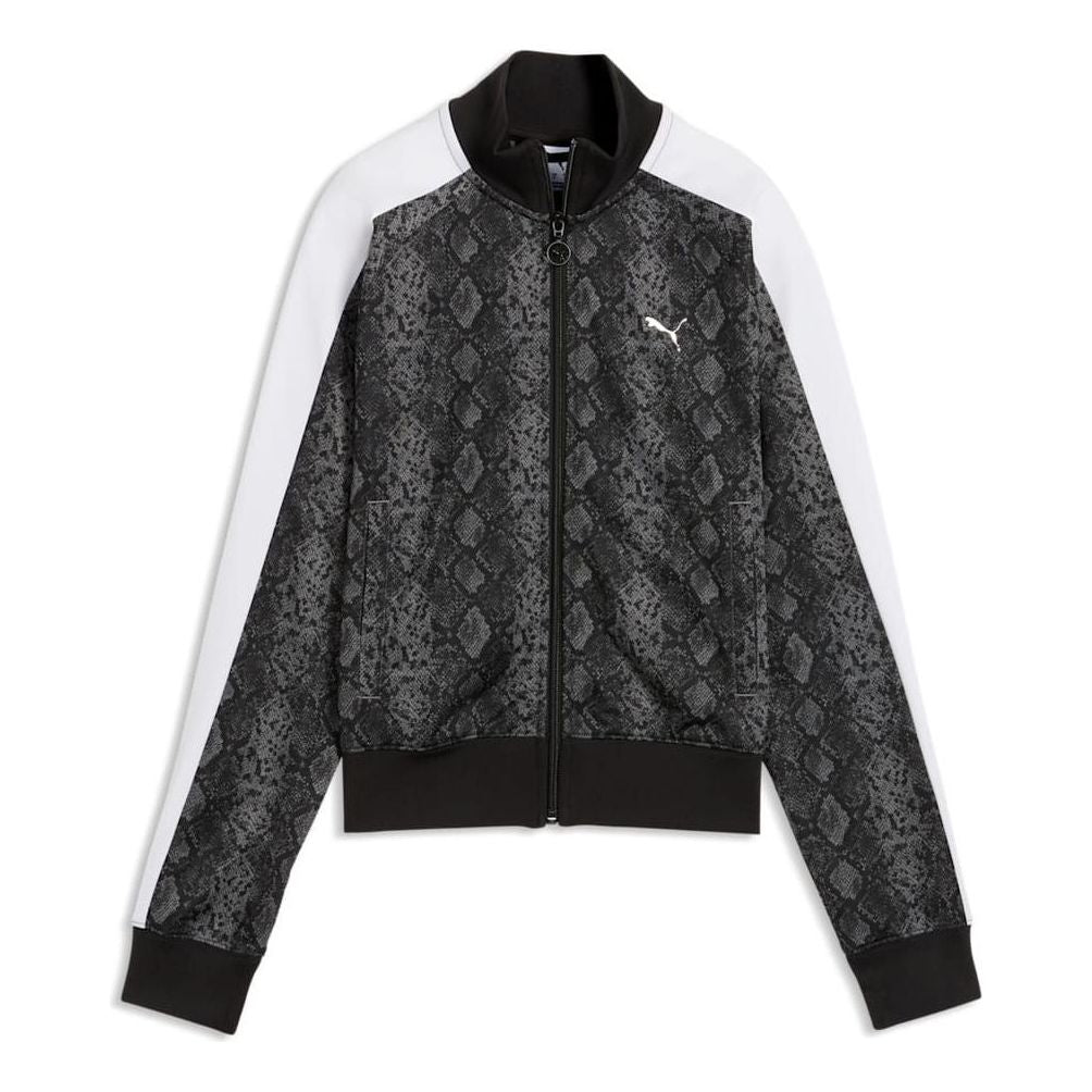 (WMNS) PUMA Snake Pack Printed Short T7 Track Jacket 'PUMA Black' 638737-01