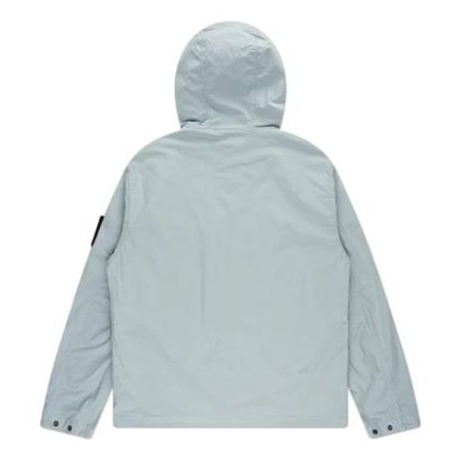 STONE ISLAND Supima Cotton Twill Stretch Hooded Jacket 'Sky Blue' 781543310-V0041