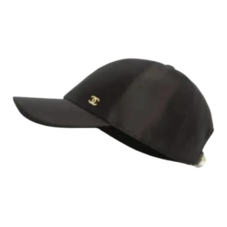 CHANEL Baseball Caps Unisex Black