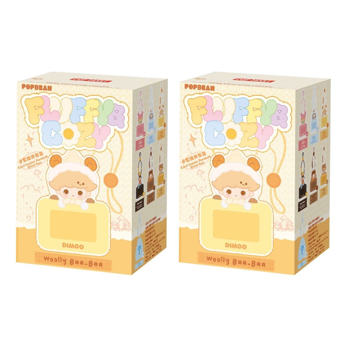 Pop Mart Pop Bean Fluffy and Cozy Card Holder Pendant Sealed Case (2 Blind Boxes) PPMT-2511-0055-1011085009