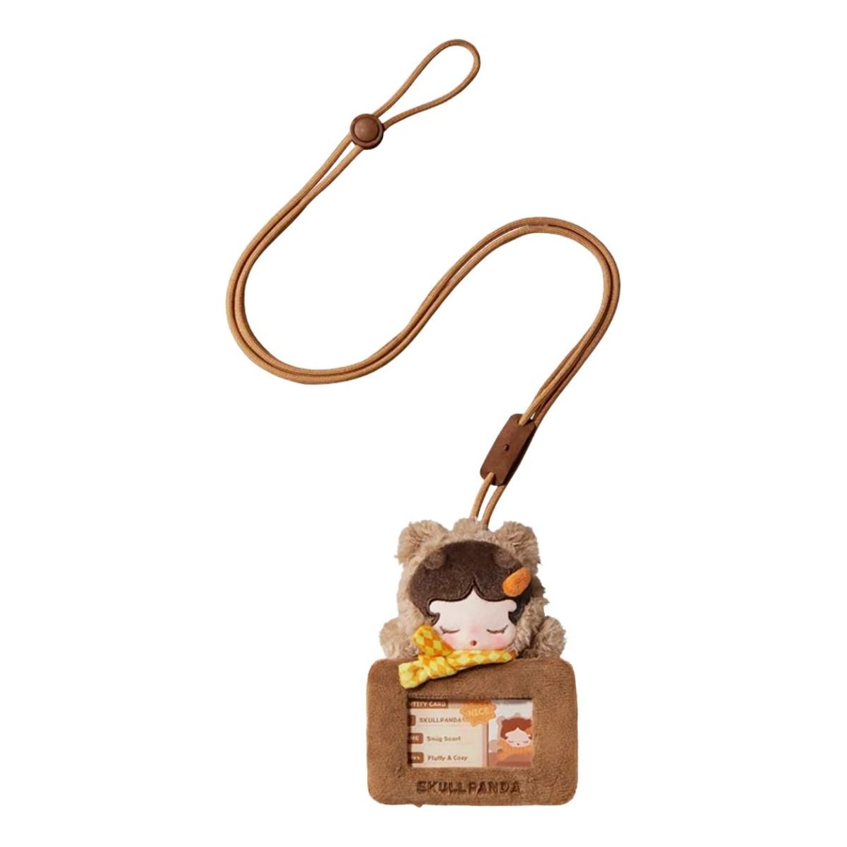 Pop Mart Pop Bean Fluffy and Cozy Card Holder Pendant 'Skullpanda Snug Scarf' PPMT-2511-0055-1011151778