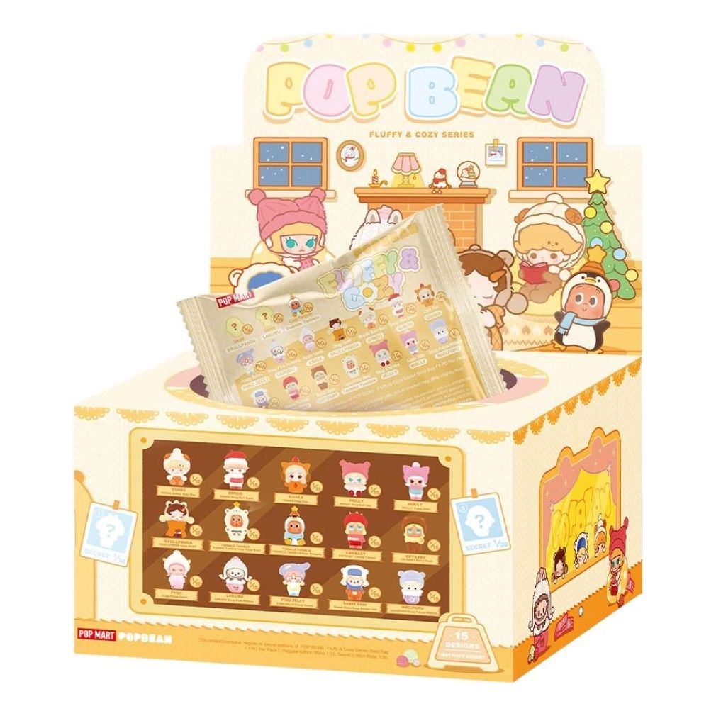 Pop Mart Pop Bean Fluffy and Cozy Figure Sealed Box (30 Blind Packs) PPMT-2511-0050-1011186385