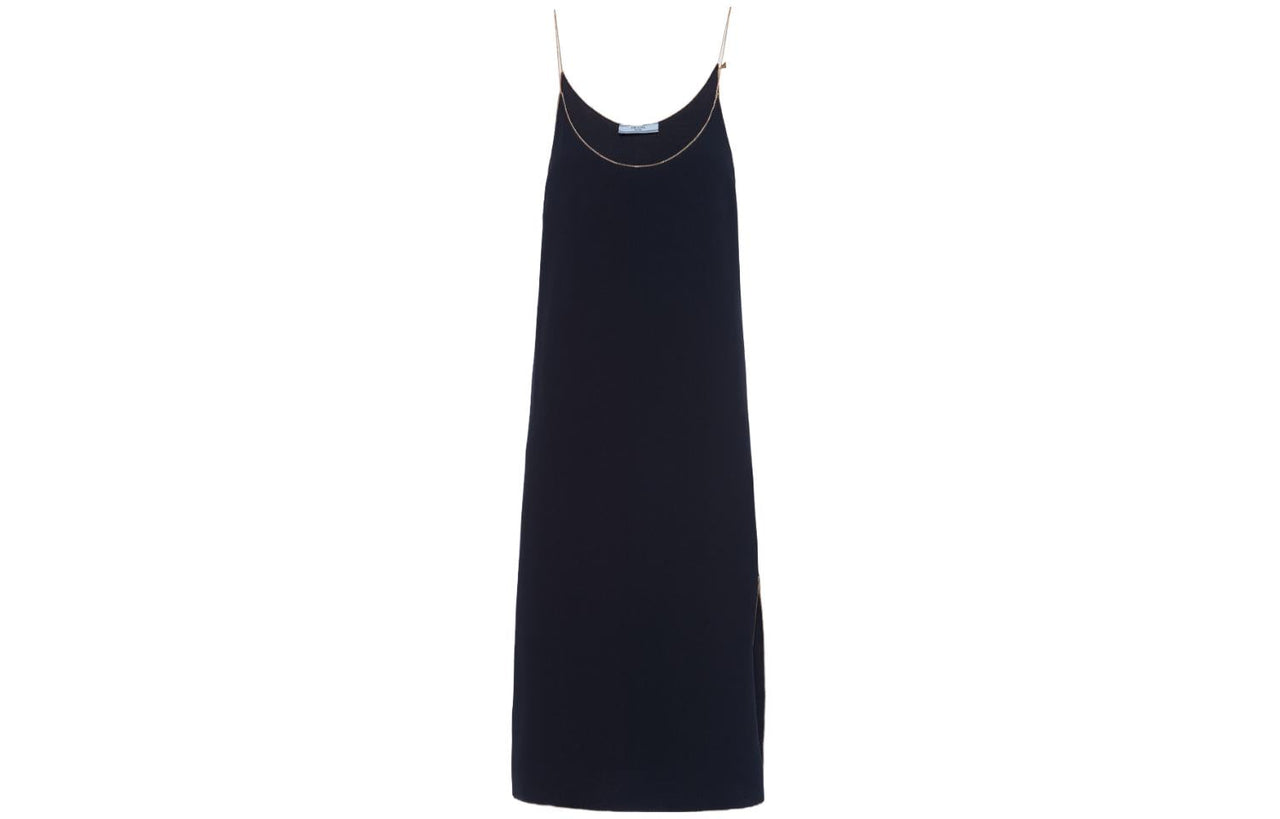 PRADA Chain-link Straps Slip Dress