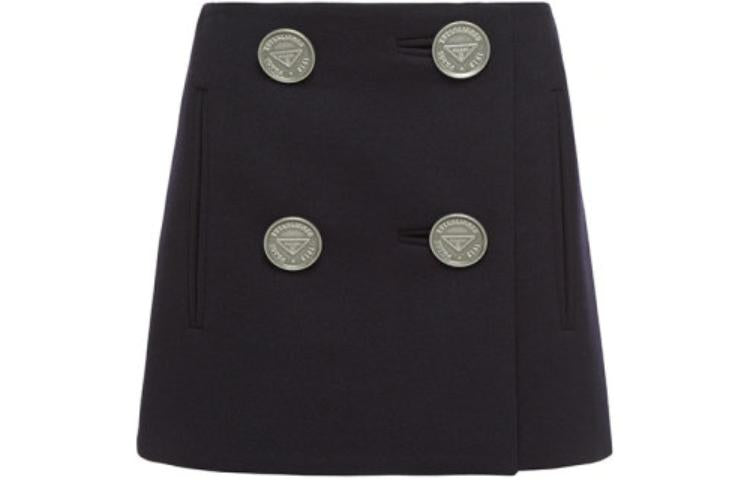 PRADA Casual Short Skirts Women's Navy Blue