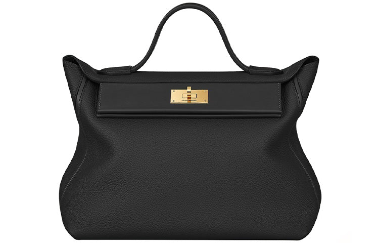 HERMES 24/24 Swift Calfskin Shoulder Bag Crossbody Bag Handbag Women's Black