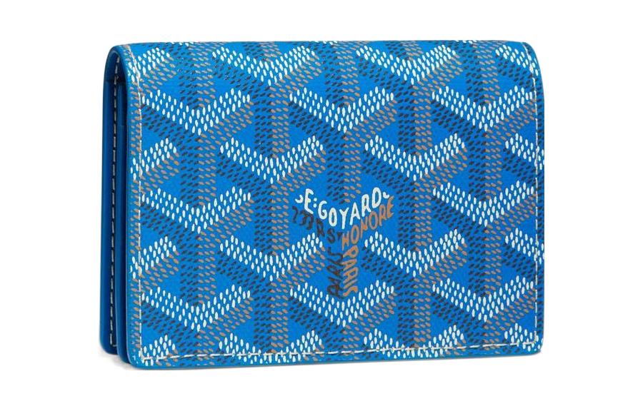 GOYARD MALESHERBES Canvas With Leather Card Holder Unisex Blue