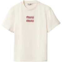 MIU MIU T-Shirts Women's Beige