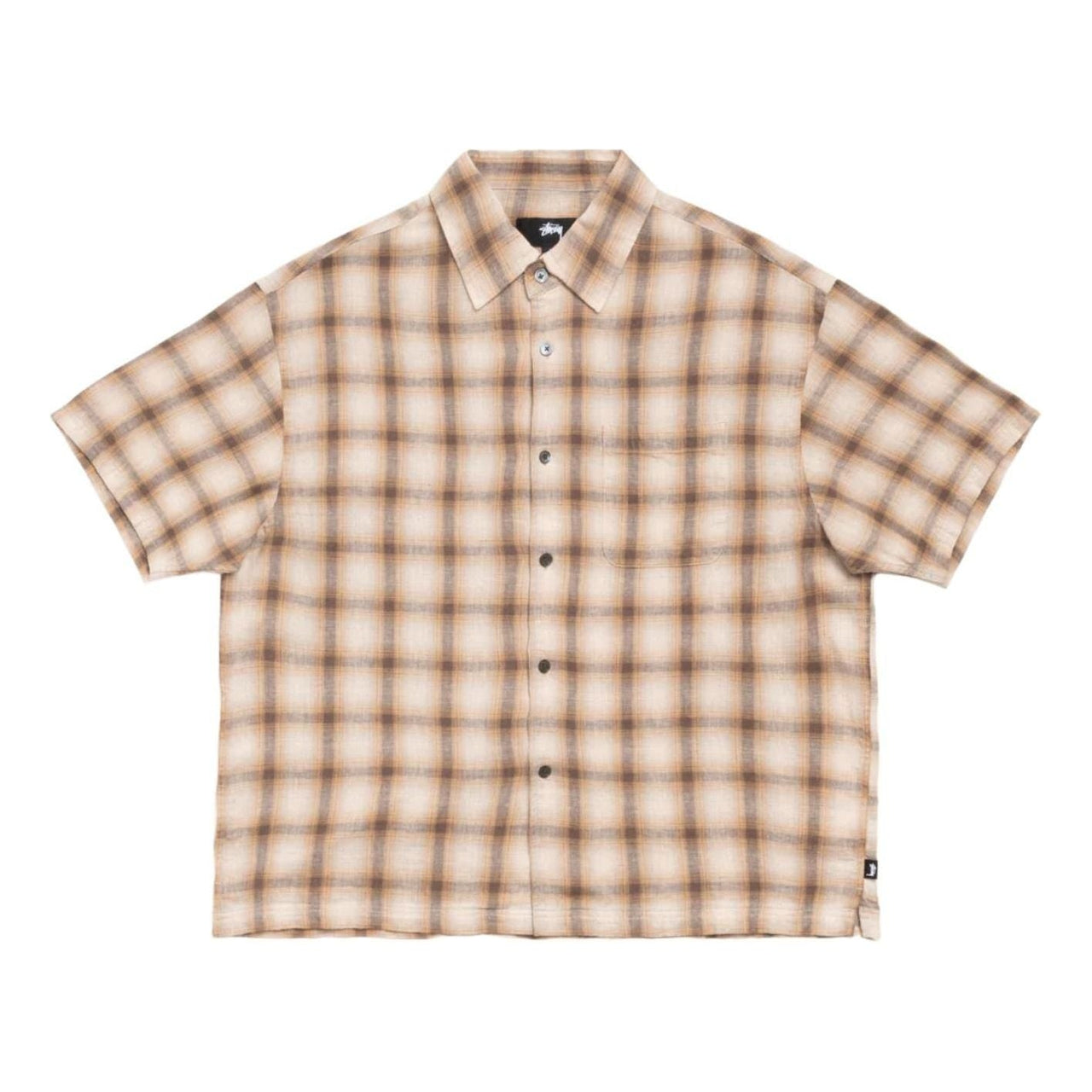 Stussy Liam SS Plaid Shirt 'Brown' 1110385-BROW