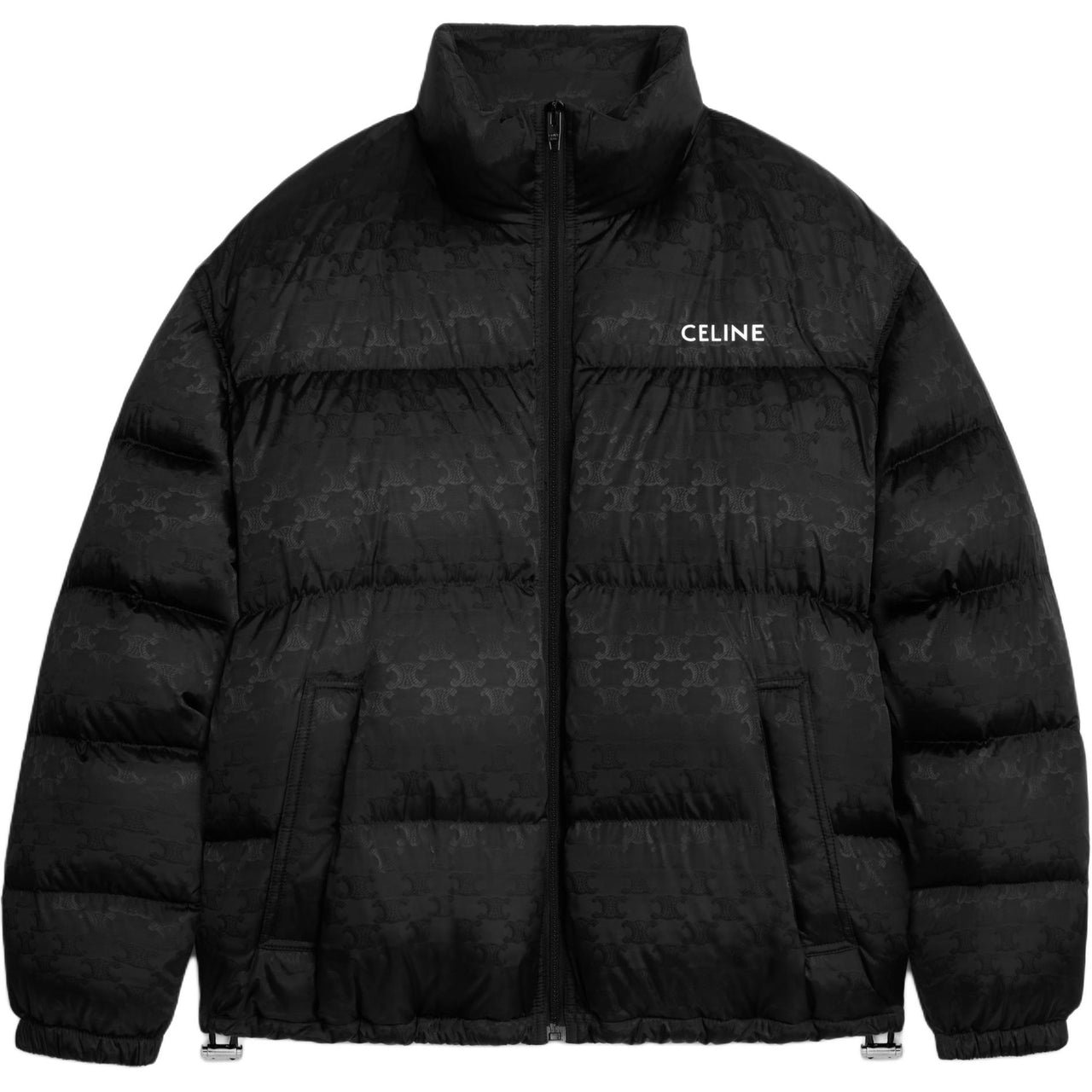 CELINE Down Jacket In Triomphe Nylon Jacquard