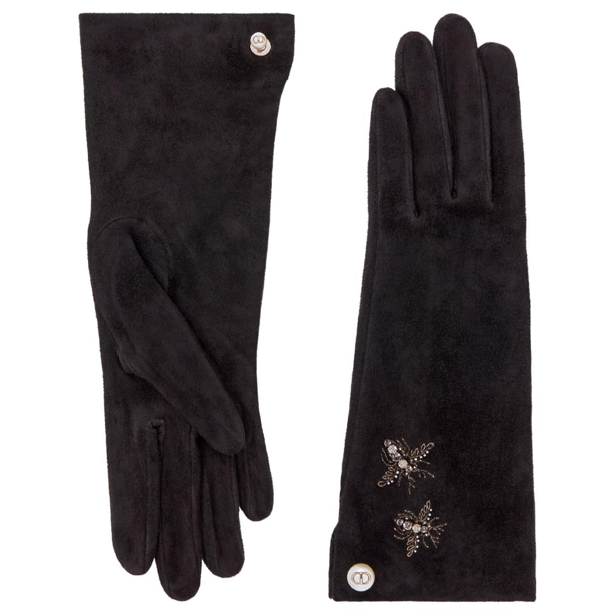 DIOR Lambskin Other Gloves Women's Black
