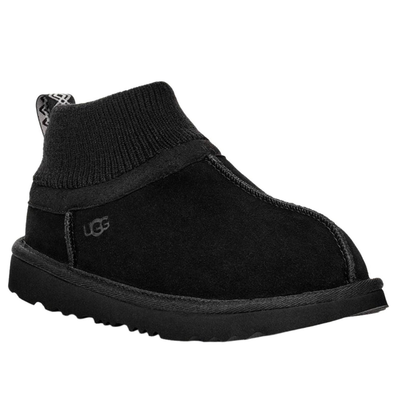 (PS) UGG Classic Ultra Stretch Cuff Slipper 'Black' 1157702K-BLK