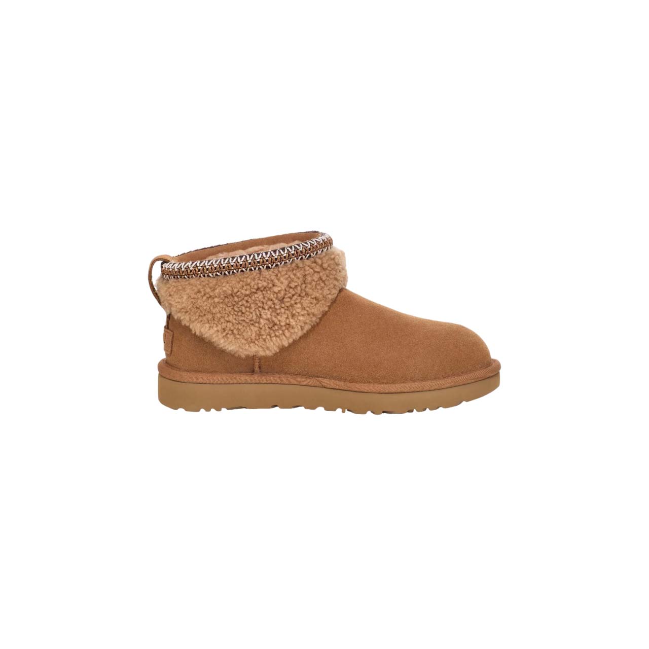 (WMNS) UGG Classic Ultra Mini Maxi Curly Boot 'Chestnut' 1158263-CHE