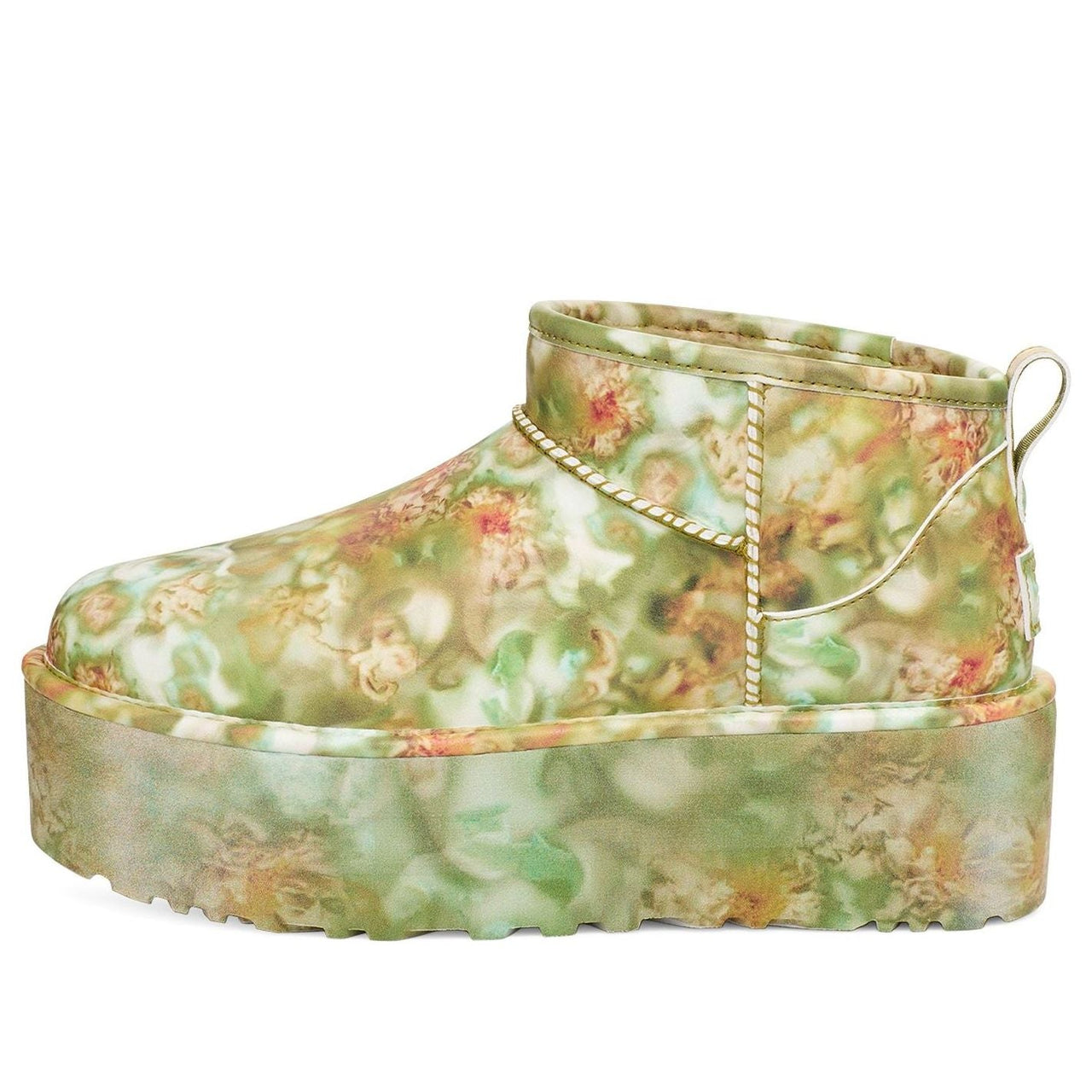 (WMNS) UGG Classic Ultra Mini Platform Boots 'Collina Strada Green Floral' 1170937-GRNF