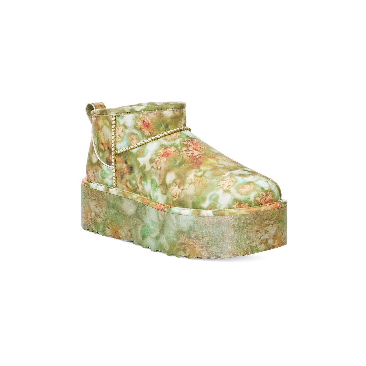 (WMNS) UGG Classic Ultra Mini Platform Boots 'Collina Strada Green Floral' 1170937-GRNF