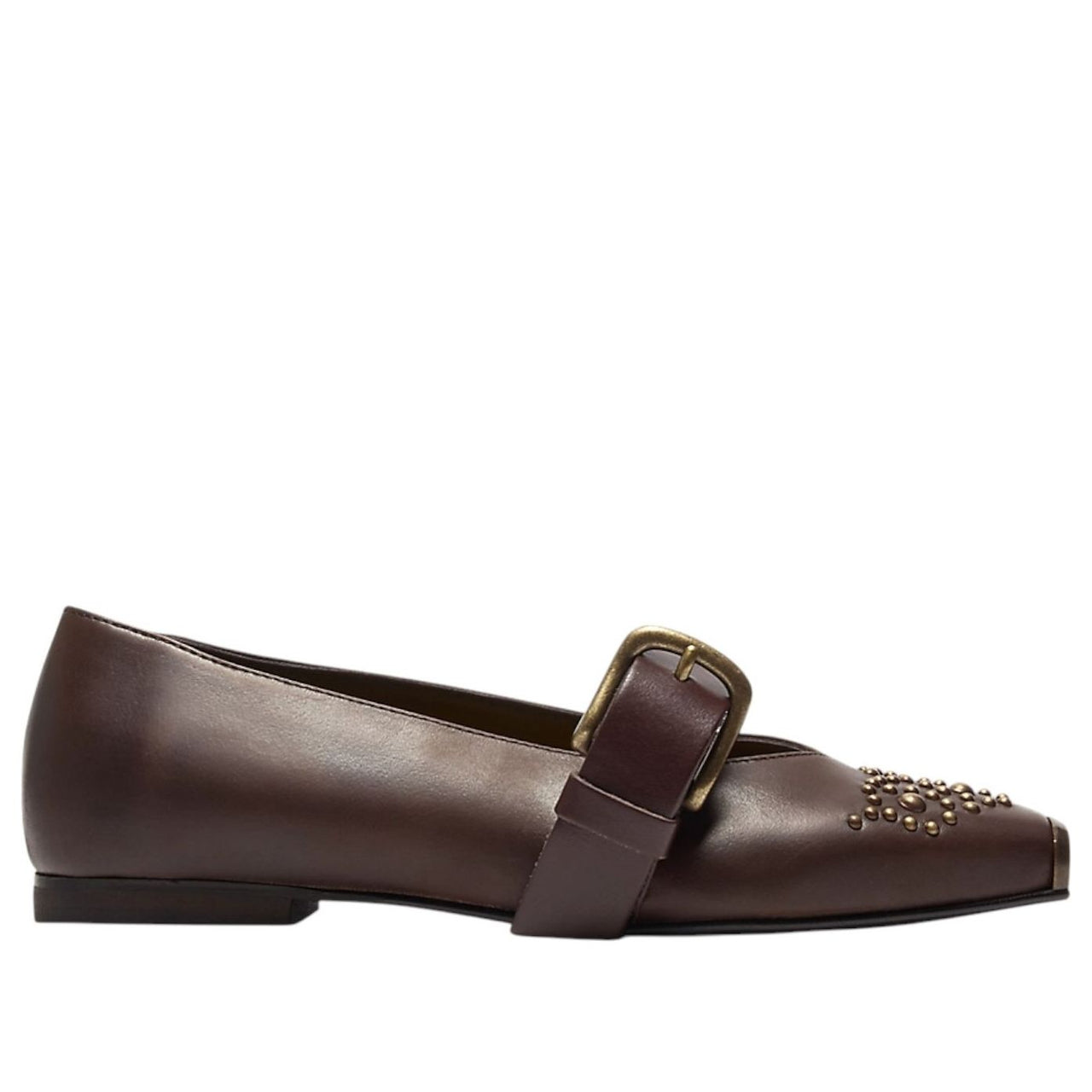 (WMNS) Onitsuka Tiger Ballerina Studs 'Brown Storm Pure Gold' 1182A682-200