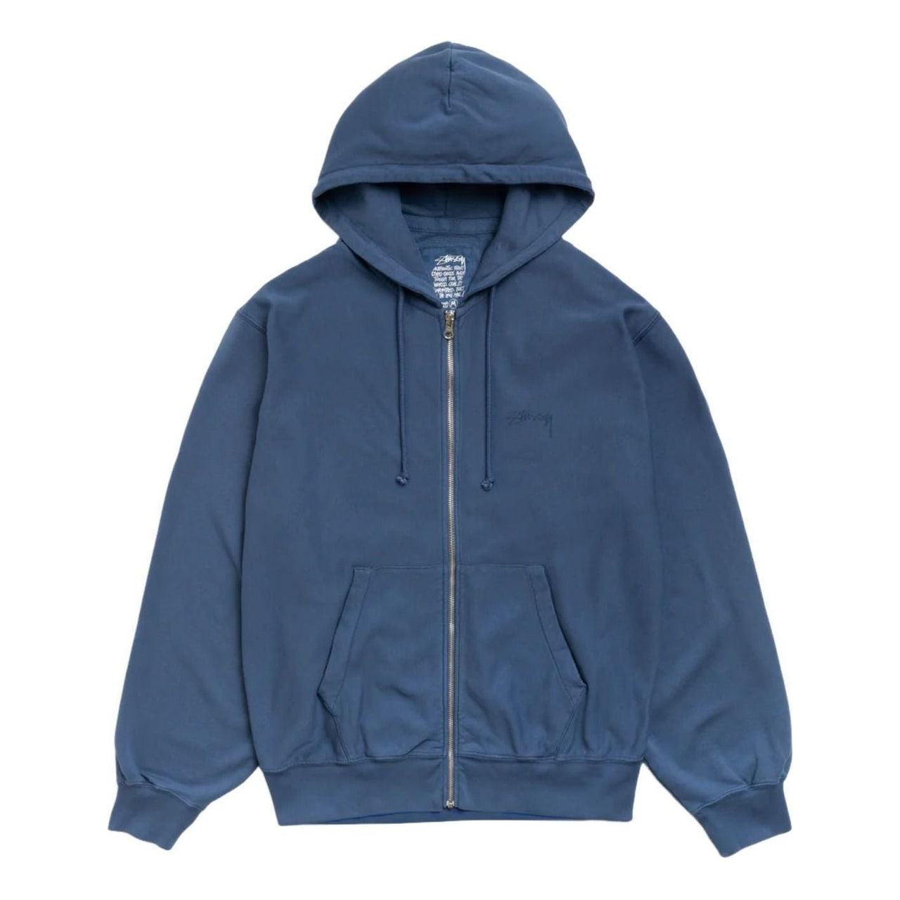 Stussy Lightweight Terry Zip Hoodie 'Blue' 118613-BLUE