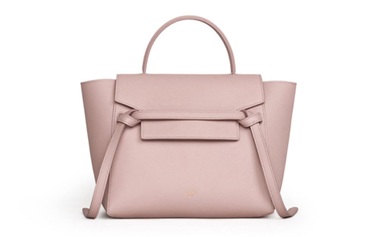 CELINE Belt Grained Calfskin Catfish Bag Handbag Shoulder Bag Crossbody Bag Micro Women's Candy Color/Retro Pink