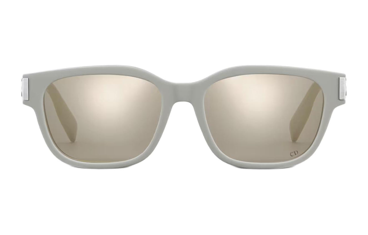 DIOR Acetate Irregular Shape Sunglasses Men's Beige