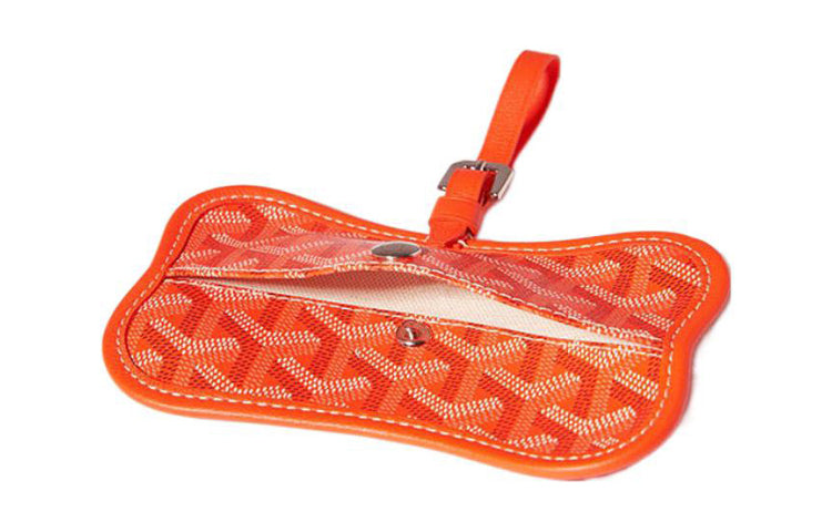 GOYARD Chien Gris Canvas With Leather Pet Bag Merch Unisex Orange