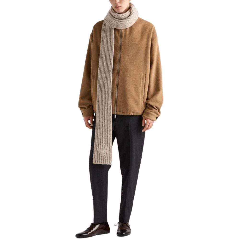 PRADA Camel hair Hoodie Jacket