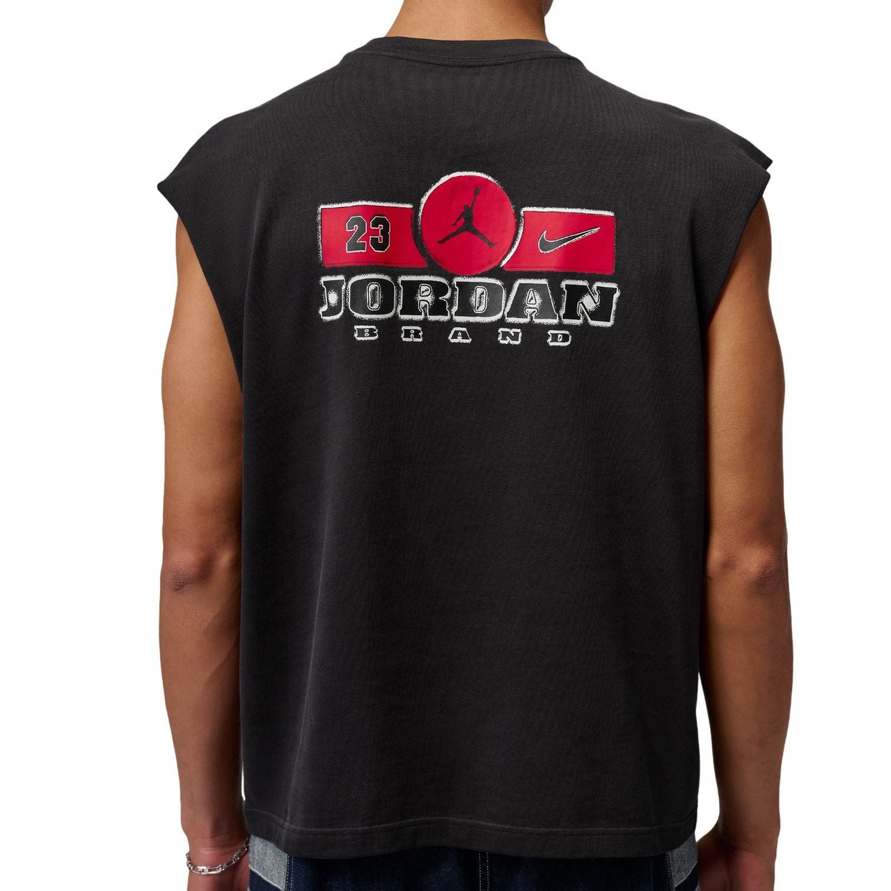 Air Jordan Brooklyn Sleeveless Muscle T-Shirt 'Black Gym Red' IF3131-010