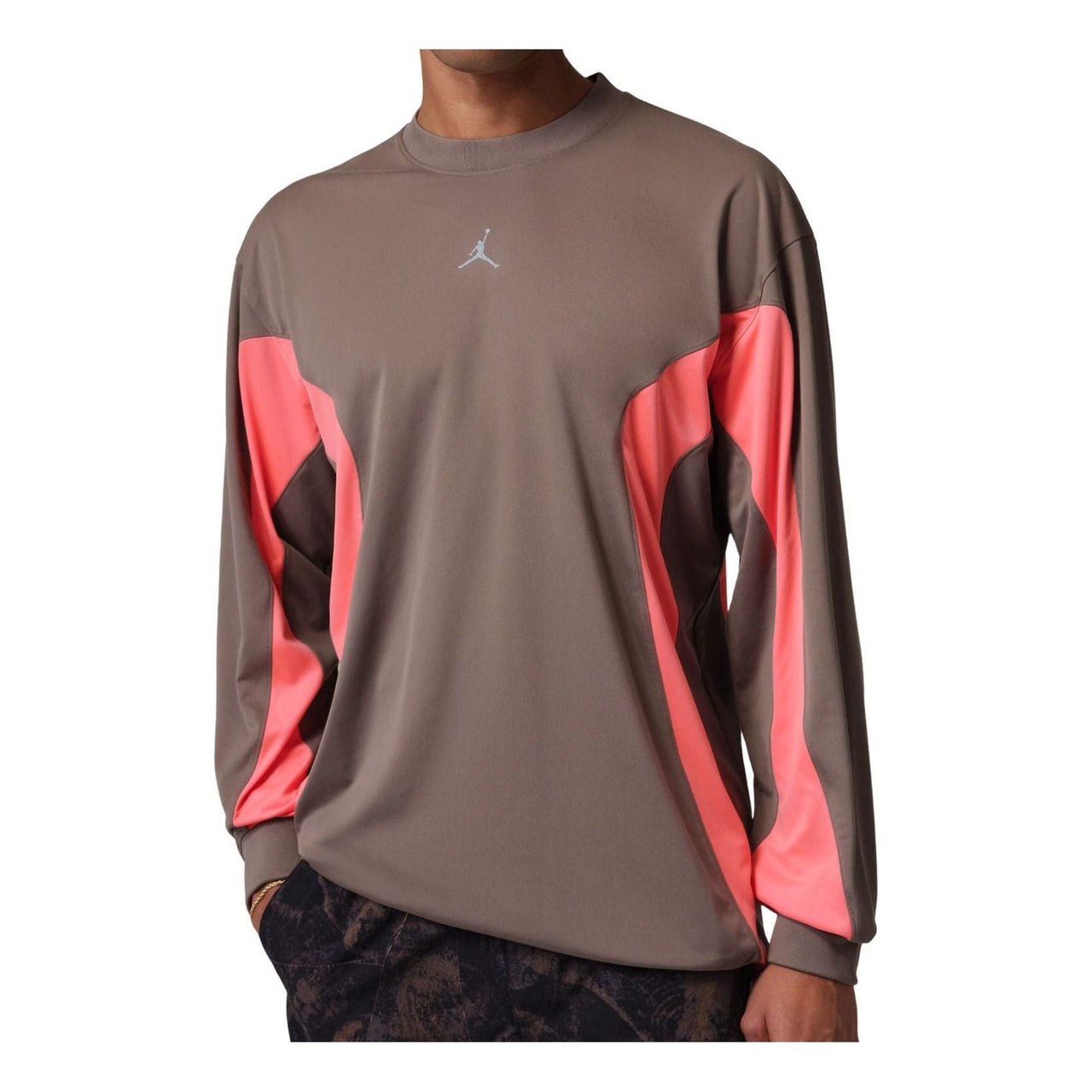 Air Jordan Brooklyn Hike Mike Graphic Jersey 'Olive Grey Light Wild Mango' IF1885-040