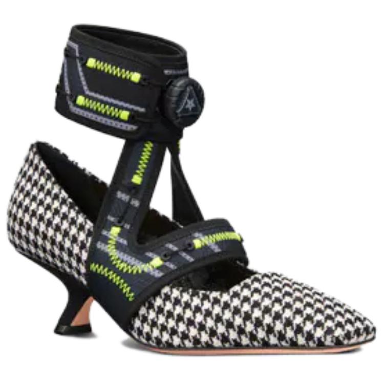 DIOR 62 22 Slim Heel High Heels Women's Black