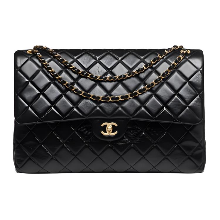 TORY BURCH Cow Leather Shoulder Bag Crossbody Bag Extra Large Women's Black