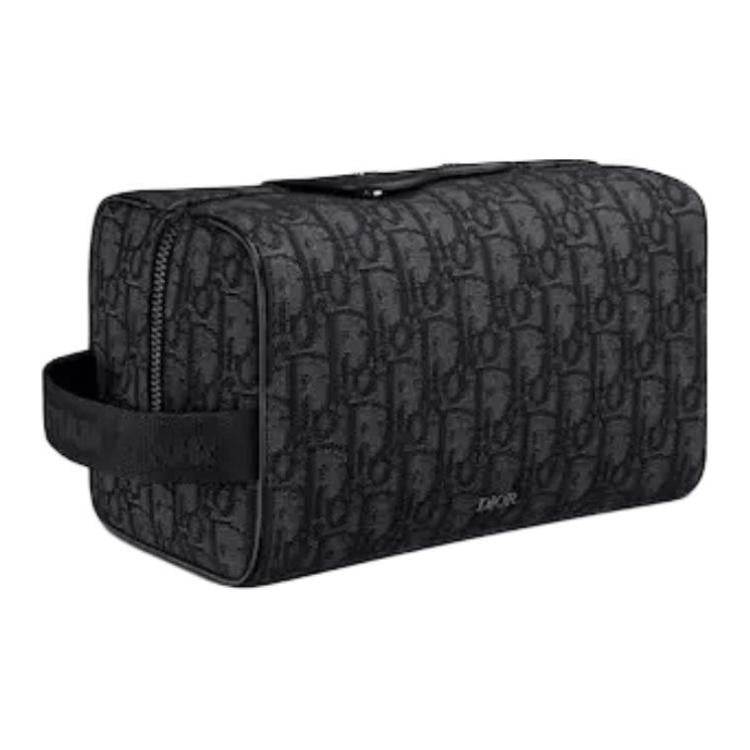 DIOR Leather Handbag Men's Black