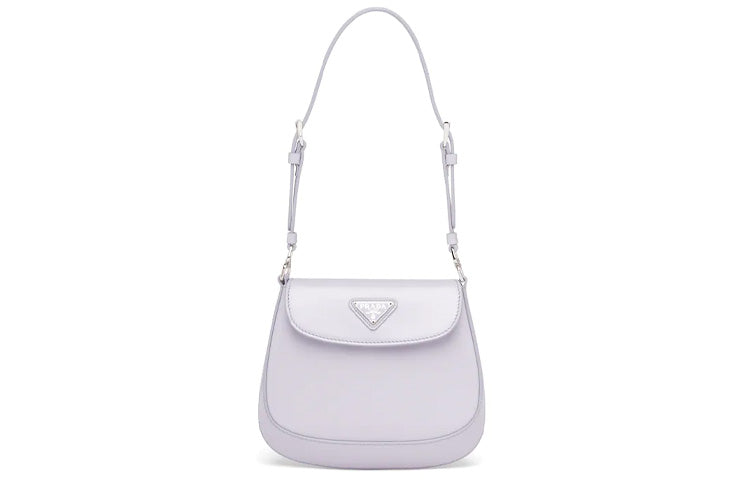 PRADA Cleo Leather Crossbody Bag Mini Women's Wisteria Purple Color