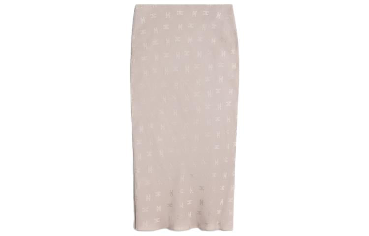 CELINE Casual Long Skirts Women's Gray Pink