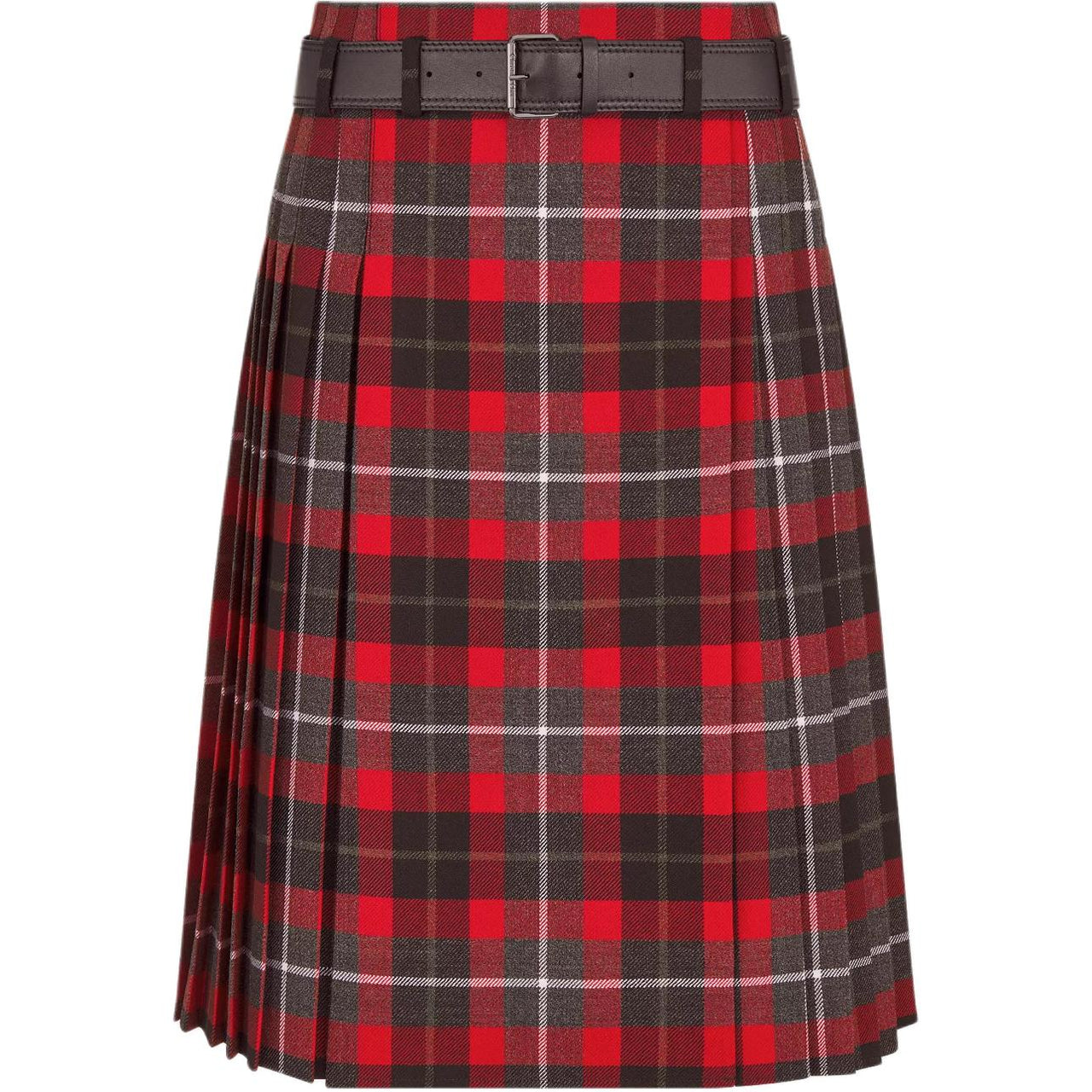 DIOR SS25 Casual Long Skirt Women's Red Gray