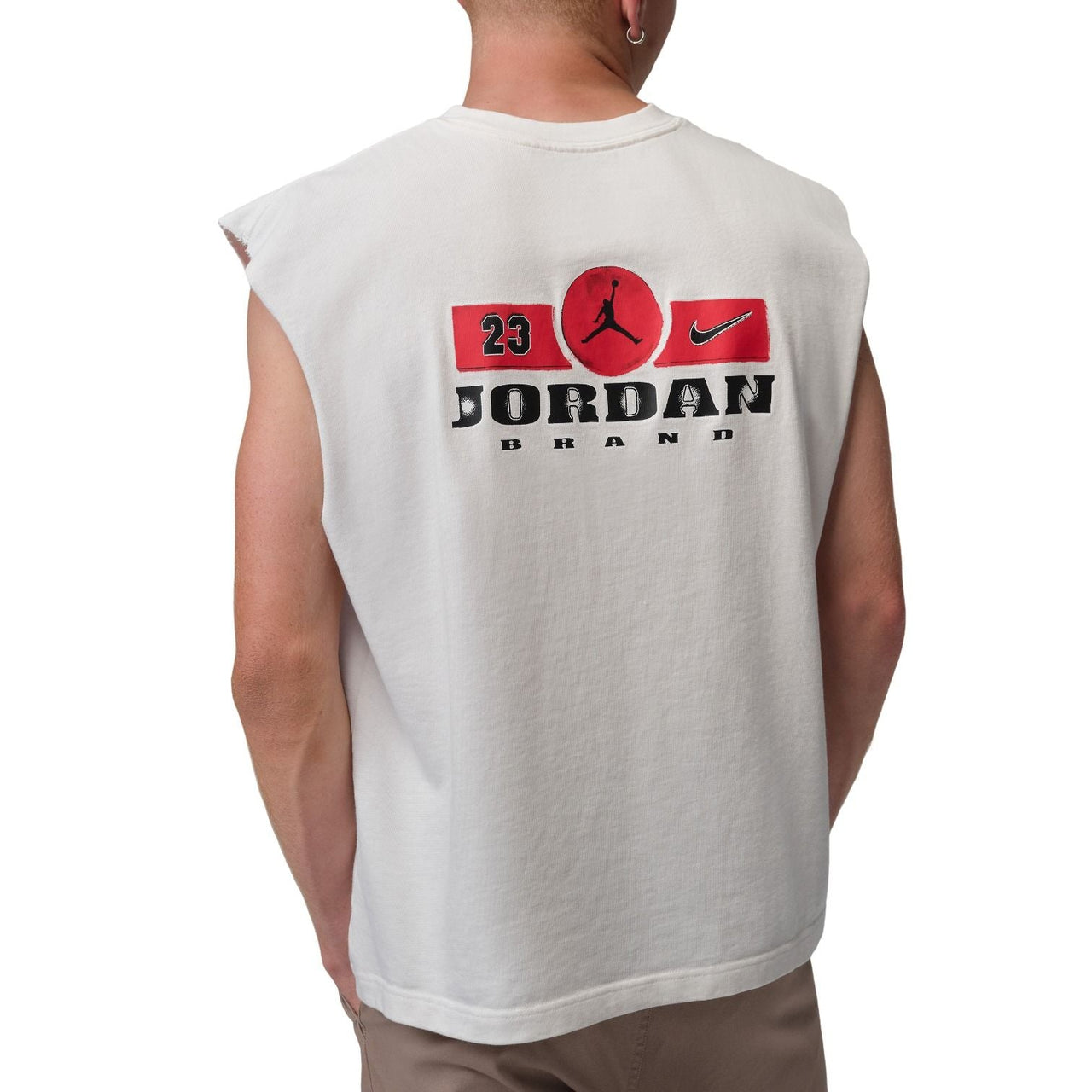 Air Jordan Brooklyn Sleeveless Muscle T-Shirt 'Sail Gym Red' IF3131-133