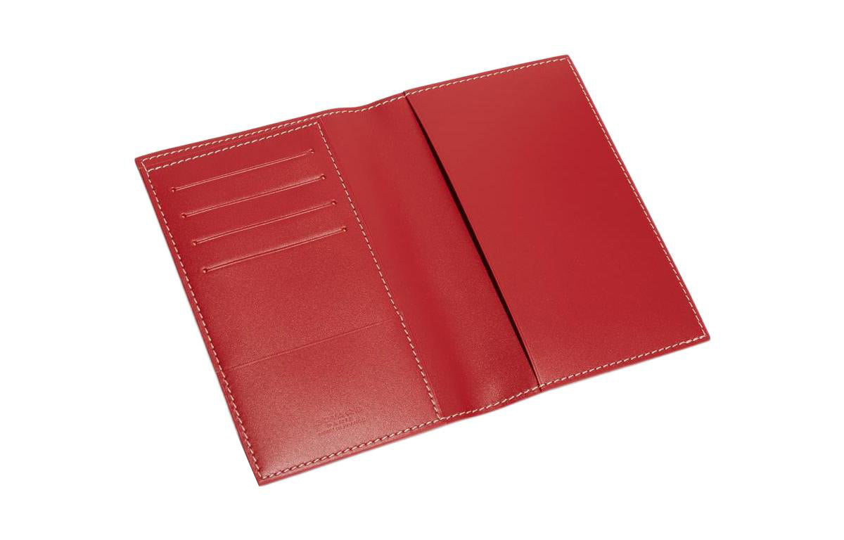 GOYARD Grenelle Canvas With Leather Card Holders Passport Holders Unisex Red